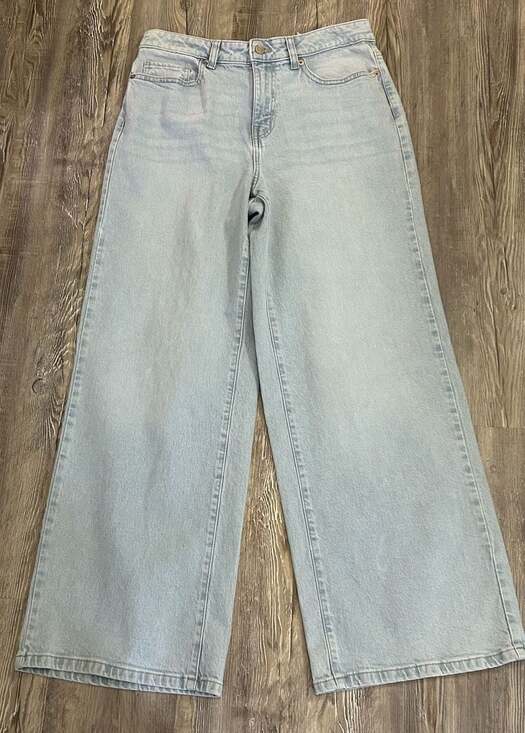 Time and Tru Denim - Time and Tru Women's Light Wash Wide Leg Jeans
